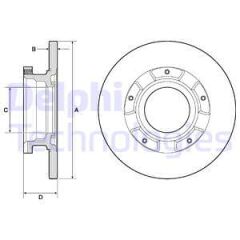 ARKA FREN DISK AYNASI TRANSIT CUSTOM V362 2.2TDCI 12 CAP 288 16-DELPHI BG4673-BK212A097BA-BK212A097FA-BK212A097HA