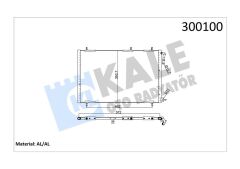 CONDENSER PEUGEOT 206 1.1/1.4/1.6/2.0 HDI MT KURUTUCUSUZ 552X363X16-KALE 200ABC080-2065028-6455X9-6455CH-6455CJ-6455X9