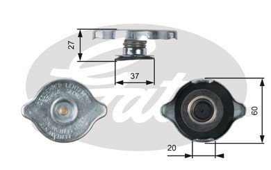 RADYATOR YEDEK SU DEPO KAPAGI MERCEDES W124 W201 W202 W210 W126 W140 W461 W463 W638-GATES-A1245000406