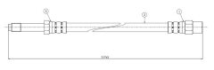 FREN HORTUMU ARKA BMW E39 96 03-CAVO C800365A-34301165190