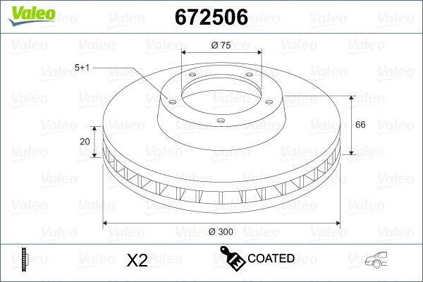 FREN DISKI ARKA BMW E87 E90 E84-VALEO 672506-34216864901