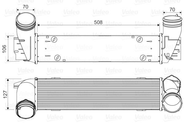TURBO RADYATORU BMW M57 D30 E90 N47 D20 E84-VALEO 818342-17517800682