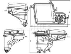 YEDEK SU DEPOSU BMW E65 E66 N52 N54-MAHLE CRT203000S-17137647713