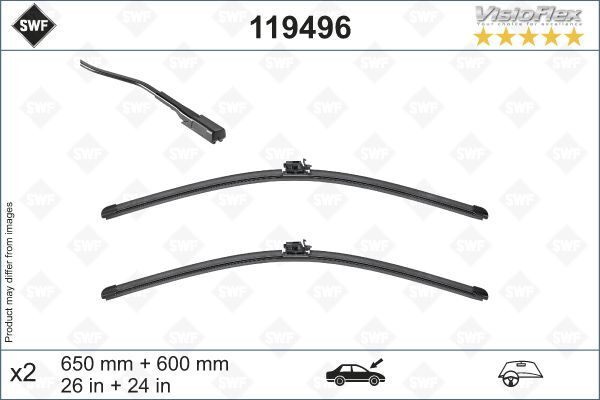 SILECEK SUPURGESI TAKIMI 650mm / 600mm MERCEDES SPRINTER B907 B910 18 SWF-VALEO 119496-A9108240000