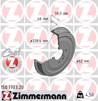 FREN KAMPANASI ARKA BMW E30-ZIMMERMANN 150.1703.20-34211156297-34211158556-34211153091
