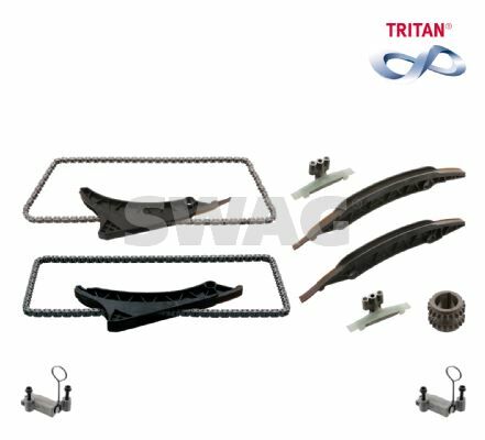 EKSANTRİK ZİNCİR SETİ SAG SOL BMW N63 S63 S68 F10 G30 F12 F13 F06 F01 G11 G12 G15 G16 G06 F15-SWAG 33102869-11318658027-11317557741-11318658028