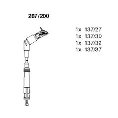 ATESLEME BUJI KABLO SETI BMW E36 M43 93 00-BREMI 287.200-12121247361