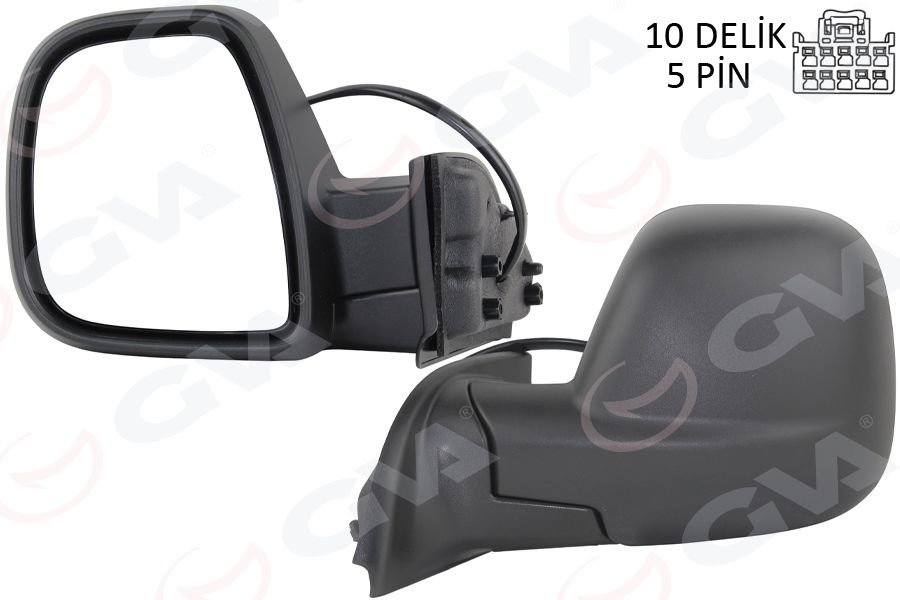 DIŞ DİKİZ AYNASI FIAT YENİ DOBLO COMBİ- CARG0 ELEKTRİKLİ DESENLİ REZİSTANSLI SOL 23--GVA 1029103