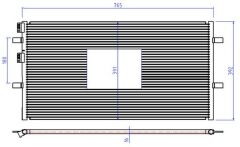 KLİMA RADYATORU KONDENSERİ FORD TRANSİT V348 2.2TDCI-2.3İ-2.4 TDCI-3.2TDCI V347 06 14 725X389X16-ORIS-6C1119710AC-1383318
