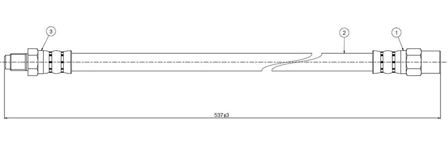 FREN HORTUMU ARKA MERCEDES VITO W638 96 03-CAVO C900212A-A6384282135