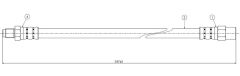 FREN HORTUMU ARKA MERCEDES VITO W638 96 03-CAVO C900212A-A6384282135