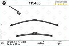 SWF VisioFlex Flat Blade X2 650 430 mm PEUGEOT 508 II 09/18-VALEO-9823609180-9823609780