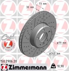FREN DISKI ON ADET BMW F20 F22 F23 F32 F34 F36 M-SPOR PAKET DELIKLI-ZIMMERMANN 150.2906.20-34106797602