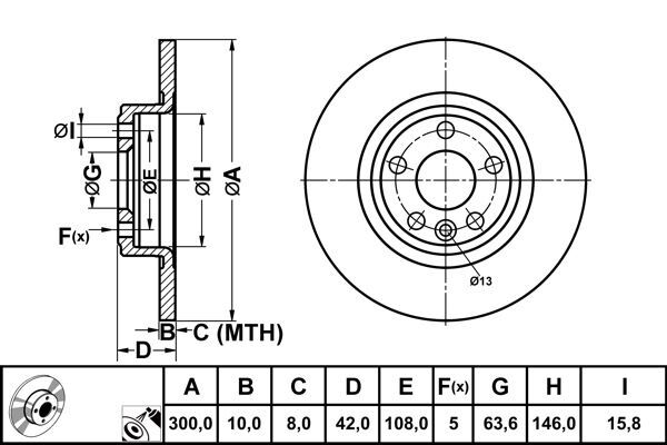 ARKA FREN AYNASI KAPLAMALI DISCOVERY SPORT 14 JAGUAR XF II X260 15 XE X760 15 E-PACE X540 17-BOSCH 0986479D80-J9C1168-T4N1742-LR061388
