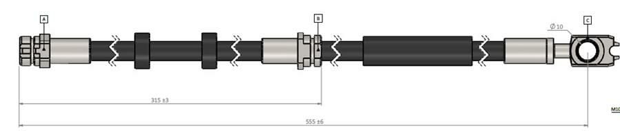 FREN HORTUMU ön RAPID Spaceback NH1 NH3 12-..-CAVO C900897A-6R0611701A-6R0611701B-6R0611701F