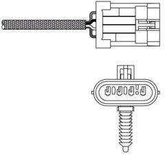 OKSİJEN SENSÖRÜ ASTRA G 1.4 16V 98-05 -ASTRA G 1.6 16V-VECTRA B 1.6 16V 95-02 -ASTRA 1.4 16V 98-DELPHI ES20135-12B1-855345-96396530--97224011-855380