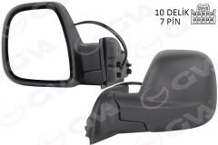 DIŞ DİKİZ AYNASI FIAT YENİ DOBLO COMBİ- CARG0 ELEKTRİKLİ DESENLİ REZİSTANSLI OTOMATİK AÇMA KAPAMA SOL 23--GVA 1029107