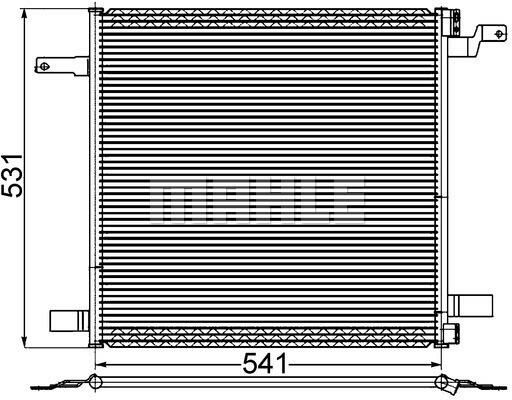 KLIMA RADYATORU MERCEDES ML-CLASS W163 98 05-MAHLE AC259001S-A1638300170