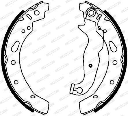 ARKA PABUÇ BALATA FIESTA VI 1.25-1.4-1.6TDCİ 08 MAZDA 2 1.3 1.4 1.5 1.6 MZR 08 200x32-FERODO FSB4018-8V512200AD-8V512200AA-DFY12638Z