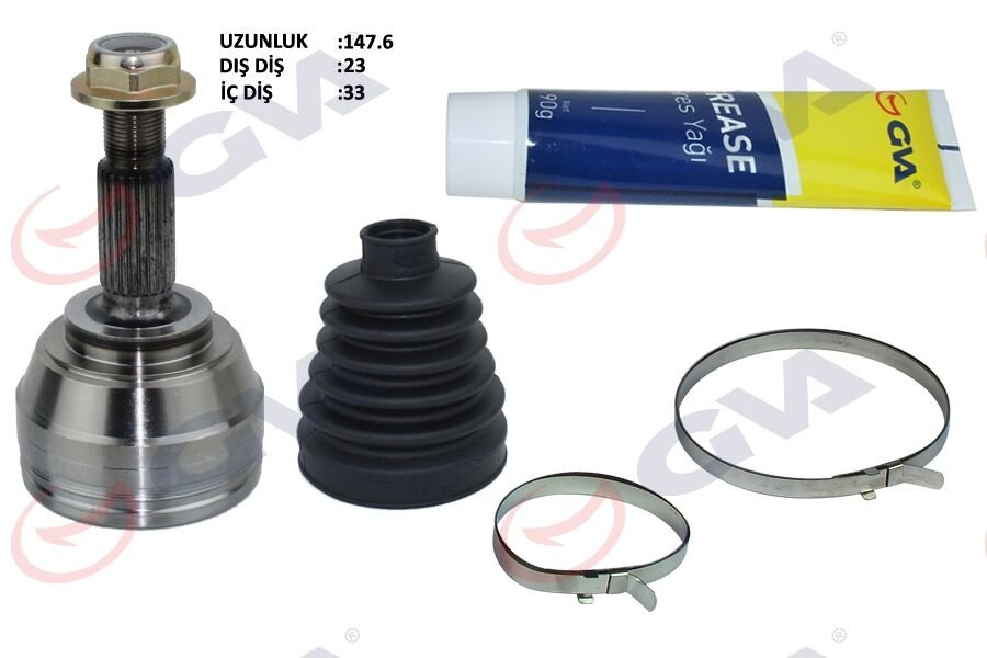 AKS KAFASI DIŞ ÖN CLIO IV 1.5 DCI 12- 75-90HP - 16- 110HP 6 MISKETLI 23x33x49 144mm-GVA 4414320K-391018401R