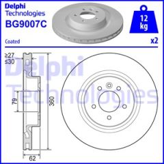 FREN DISKI ON RANGE ROVER SPORT I L320 09 13 DISCOVERY 4 L319 09 18-DELPHI BG9007C-SDB000621-SDB000622-SDB000624