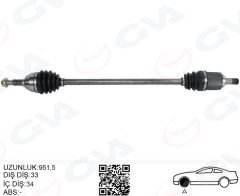 KOMPLE AKS ÖN SAĞ OPEL ASTRA J 1.4 T-1.6i A-T 09-16-GVA 4491218-13250828-374415-13335132
