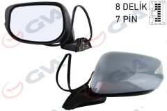 DIŞ DİKİZ AYNASI SOL JAZZ 08 ELEKTRİKLİ ISITMALI KATLANIR SİNYALLİ ASTARLI KONVEKS VM-6257NEBL-GVA 1092151-76258TF0Y11