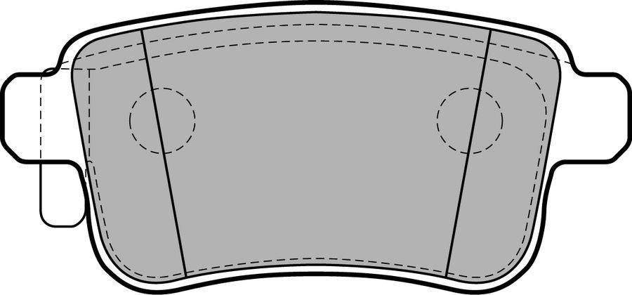 FREN BALATASI ARKA MERCEDES CITAN W415 12 . RENAULT KANGOO 10-DELPHI LP2126-A4154210410-440604876R