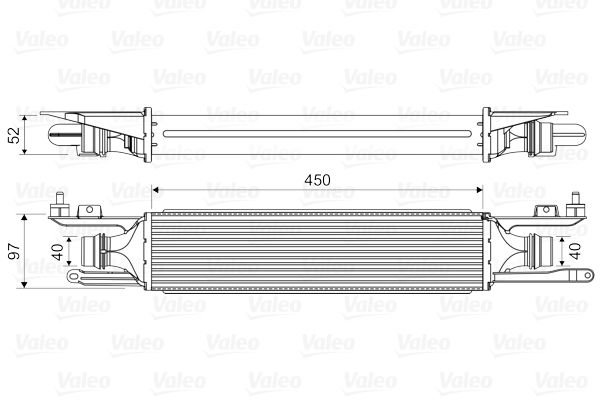 TURBO RADYATÖRÜ INTERCOOLER CORSA D 06 1.3CDTI 90PS 450x100x52-VALEO-55702194-6302080