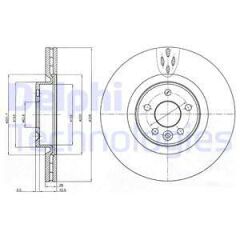 ON FREN DISK AYNASI HAVALI VOLVO S60 II 10 15 S80 II 06 V60 I 11 15 V70 III 07 15 XC70 II 09 15 336cm CAP-DELPHI BG9077C-30769057-30736313
