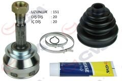 AKS KAFASI DIŞ ÖN FIAT UNO 70 1.4i 94-00 20x20x43.1 151mm-GVA 4424120K-5998706-5959385-5944689