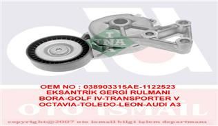 ALTERNATÖR GERGİ RULMANI KÜTÜKLÜ TRANSPORTER T5-GOLF4-BORA-SHARAN 1.9 TDI AXB-AUY-ALH-INA-038903315AE-038903315F