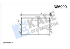 KLİMA KONDENSERİ CIVIC VIII AL/AL 653x378x16-KALE 386900-80110SNBA41-80110SNBA42-80110SNAA01