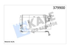 KLİMA KONDENSERİ HYUNDAI SONATA 2.4-3.3 05 TUCSON-SPORTAGE 2.0 CRDİ-2.7 04-10 AL/AL 610x375x16-KALE 379900-976062