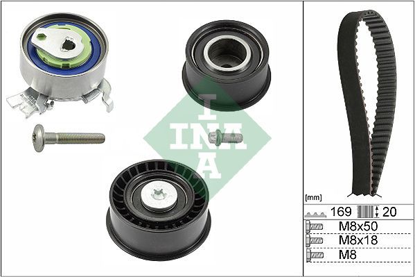 EKSANTRİK GERGİ KİTİ 169x200 ASTRA F-CORSA B-VECTRA B 1.4i-1.6i-1.8i 16V X14XE-X16XEL-X18XE-INA 530007810-95516734-1606274-93180219-1629061