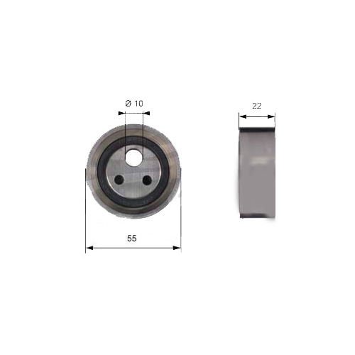 EKSANTRİK GERGİ RULMANI CLIO II 01 KANGOO 97 MEGANE 96 LOGAN 04 SANDERO 08 1.4-1.6-GATES T41155-8200211784-7700273277-8200102612