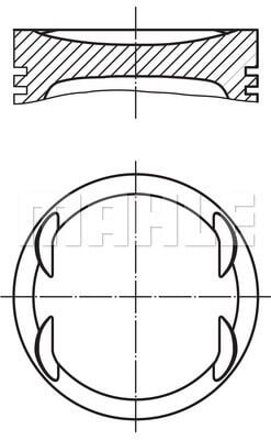 PISTON SEGMAN STD 83.00mm MERCEDES M270.910 W176 W246 C117 X156-MAHLE 001PI00175002-A2700302517