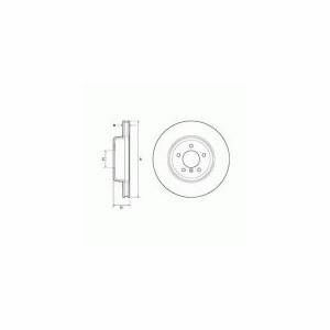 ÖN FREN AYNASI ASTRA K 15 16 İNÇ / 5 DELİK 300x26x5DL HAVALI-DELPHI-13515909-13597467