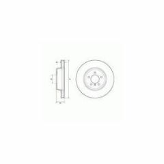 ÖN FREN AYNASI ASTRA K 15 16 İNÇ / 5 DELİK 300x26x5DL HAVALI-DELPHI-13515909-13597467