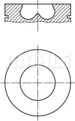 PISTON SEGMAN 0.50 84.50mm BMW N47 D20 E82 E87 F10 F20 F22 E90 E92 E93 F30 F34 F33 F32 F36 E60 E83 E84 F25 F15-MAHLE 081PI00113002-11257810755-11258580699