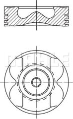 PISTON SEGMAN STD 83.00mm MERCEDES OM651 W176 W246 W204 C218 X204 W212 W447 W639 B906 B907 B910-MAHLE 001PI00177000-A6510301117-8743340000