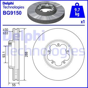 ON FREN DISKI AYNASI TRANSIT CUSTOM V362 12 ARKA TEK TEKER CAP 288 33-DELPHI-BK211125B1D-BK211125BD-2110010