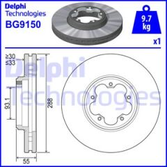 ON FREN DISKI AYNASI TRANSIT CUSTOM V362 12 ARKA TEK TEKER CAP 288 33-DELPHI-BK211125B1D-BK211125BD-2110010