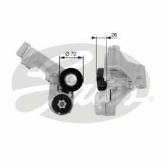 ALTERNATÖR GERGİ RULMANI KÜTÜKLÜ CONNECT 02 14 FOCUS I 98 04 1.8 TDCİ-GATES T38444-1S4Q6A228AF-1069359-1073485-1079155