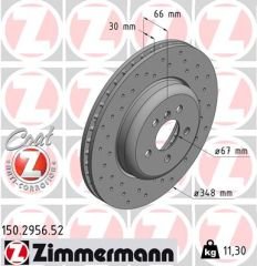 FREN DISKI ON BMW G30 F90 G31 G32 G11 G12 DELIKLI-ZIMMERMANN 150.2956.52-34116860909