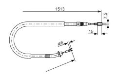 FREN HALATI ARKA MERCEDES SPRINTER B901 B904 . VW LT 28-35-46-BOSCH 1987477852-A9014201885-2D0609721