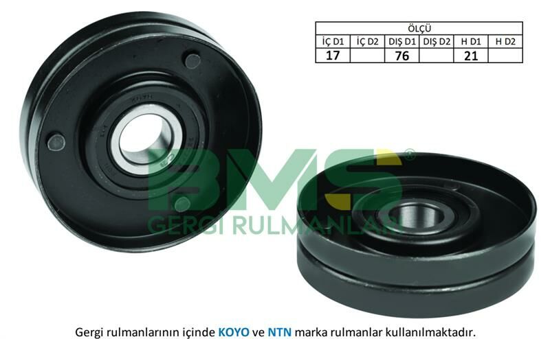 ALTERNATÖR GERGİ RULMANI A4 1.6-1.8-1.8 T A6 1.8-1.8 T-BMS 005-058903133D