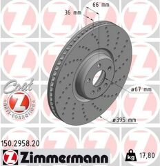 FREN AYNASI ON SAG BMW G30 G11 X6 G06-ZIMMERMANN 150.2958.20-34106887658