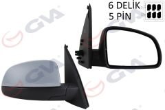 DIŞ DİKİZ AYNASI SAĞ MERIVA A 03 ELEKTRİKLİ ISITMALI ASTARLI KONVEKS 5 FİŞ VM-331EHPR-GVA 1090735-6428174-13148955