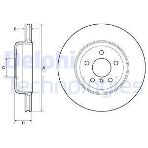 FREN DISKI ARKA BMW F10 F12 F01 F02-DELPHI BG9130C-34216775289